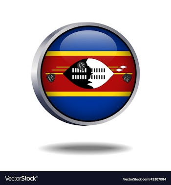 swaziland flag button