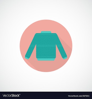Sweater icon in flat style vector image