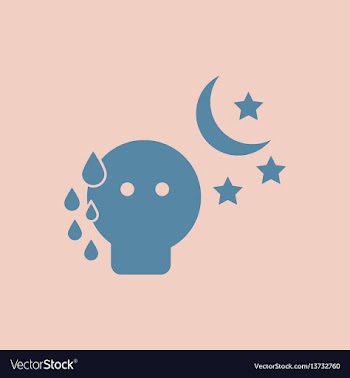 Sweating man various symptoms of tuberculosis on vector image