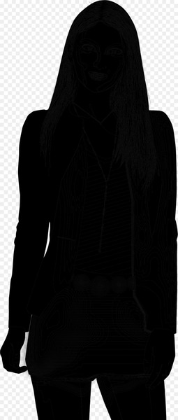 Sweatshirt Shoulder Silhouette Black M -  