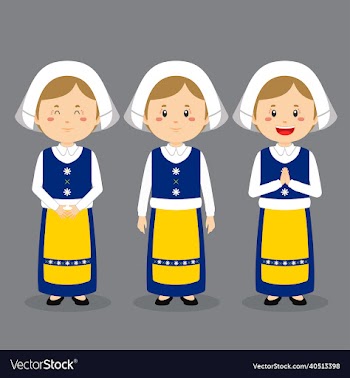 sweden character with various expression