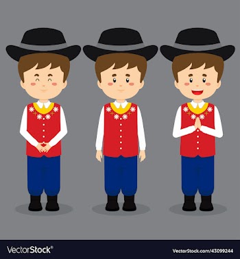 sweden character with various expression