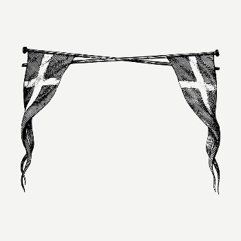 Swedish flag border drawing, vintage | Free PSD - rawpixel