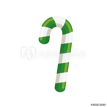 sweet cane christmas design