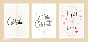 Sweet celebrations posters | Free stock vector - 566637