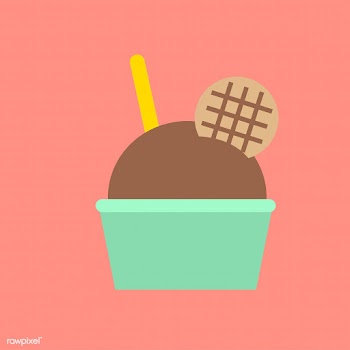 Sweet chocolate ice cream cute | Free stock vector - 251212