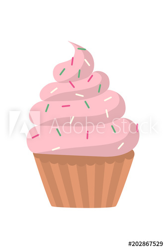 Sweet cupcakes set