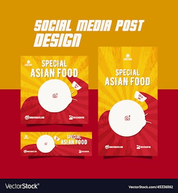 sweet delicious asian food menu flyer design