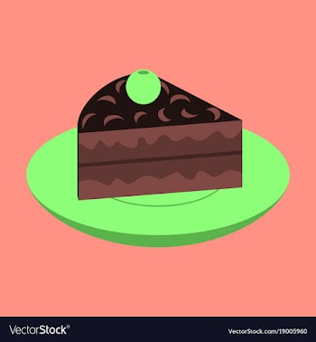 Sweet dessert in flat design berry pie on a plate vector image