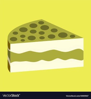 Sweet dessert in flat design cake vector image