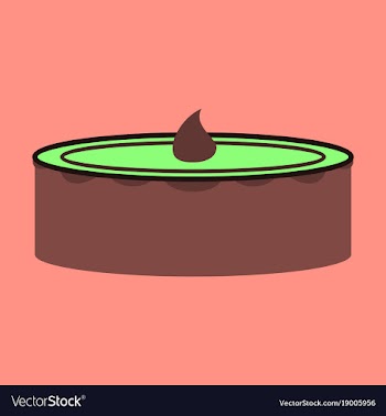Sweet dessert in flat design cheesecake vector image