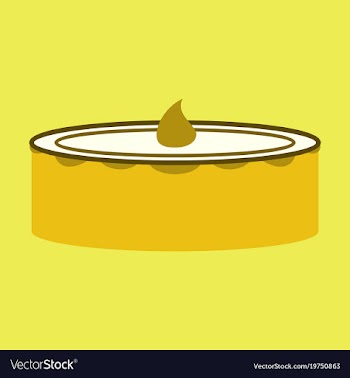 Sweet dessert in flat design cheesecake vector image