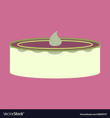 Sweet dessert in flat design cheesecake vector image