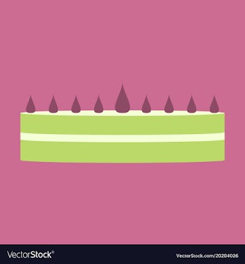 Sweet dessert in flat design cream cake vector image