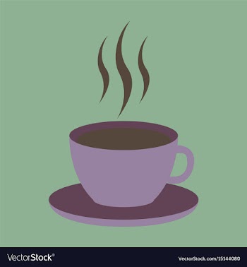 Sweet dessert in flat design cup of coffee vector image
