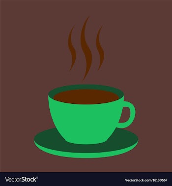 Sweet dessert in flat design cup of coffee vector image