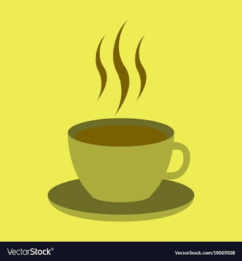 Sweet dessert in flat design cup of coffee vector image