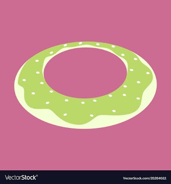 Sweet dessert in flat design donut vector image