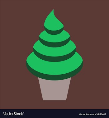 Sweet dessert in flat design ice cream cone vector image
