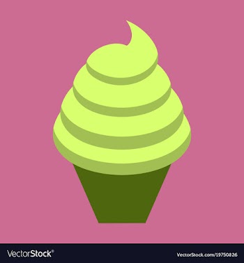 Sweet dessert in flat design ice cream cone vector image