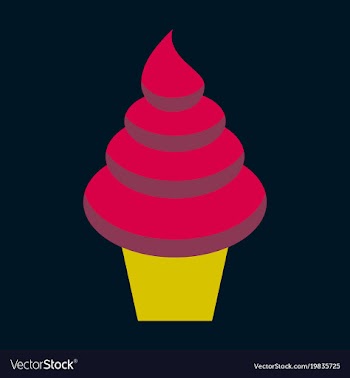Sweet dessert in flat design ice cream cone vector image