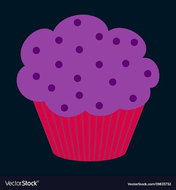 Sweet dessert in flat design muffin vector image