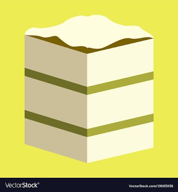 Sweet dessert in flat design piece of cake vector image