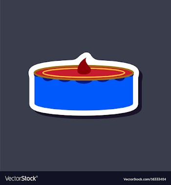 Sweet dessert in paper sticker cheesecake vector image