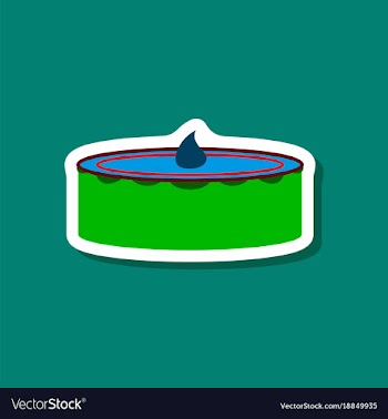 Sweet dessert in paper sticker cheesecake vector image