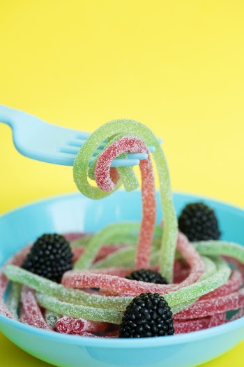 Sweet Gummies on a Plate