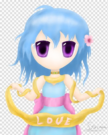 Sweet Love Version without lines, girl anime character illustration transparent background PNG clipart