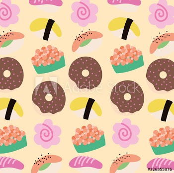 sweet pastry food kawaii style