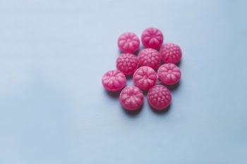 Sweet pink candies