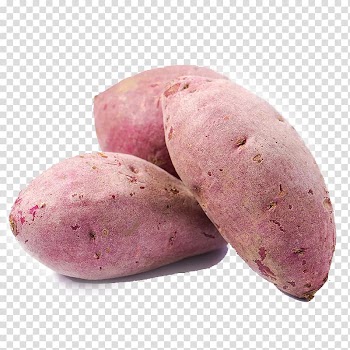 Sweet potatoes, Sweet potato Taro ball Dioscorea alata Vegetable, Purple potato farm transparent background PNG clipart
