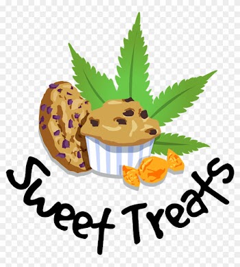 Sweet Treats Logo Infused Cannabis Edibles Glo - Marijuana Leaf Pillow Case