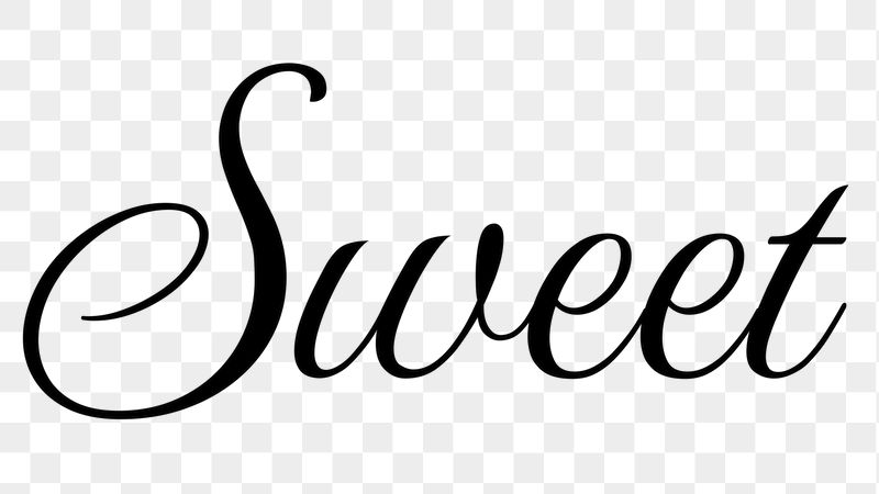 Sweet word png, simple typography | Free PNG - rawpixel