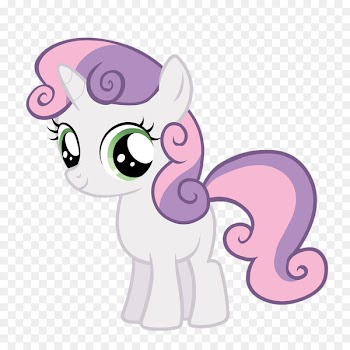 Sweetie Belle Rarity Applejack Apple Bloom Rainbow Dash - hair 