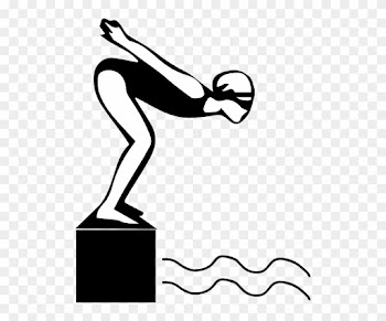 Swim Clip Art - Girl Swimmer Silhouette