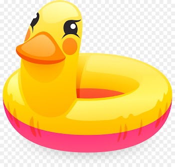 Swim Ring, Pool Float, Swimming Pools, Rubber Ducky, Yellow PNG