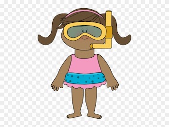 Swimmer Clipart - Girl In Bathing Suit Clipart