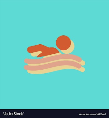 Swimming icon sign in sticker style vector image