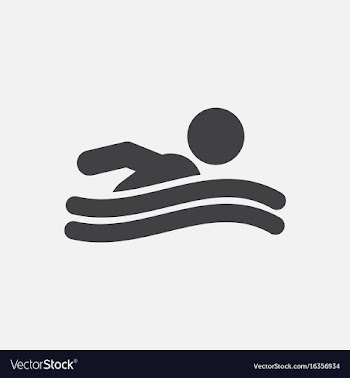Swimming icon sign vector image