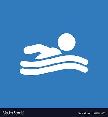 Swimming icon sign vector image