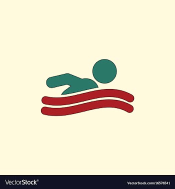Swimming icon sign vector image
