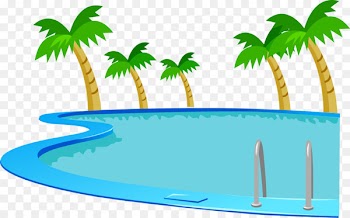 Swimming pool Clip art - Vector painted swimming pool 