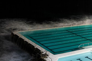 Swimming pool in the dark. | Free Photo - rawpixel