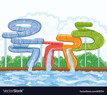 Swimming pool vector image
