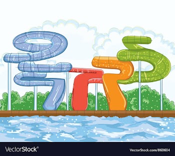 Swimming pool vector image