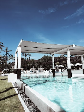swimming pool with clear sky