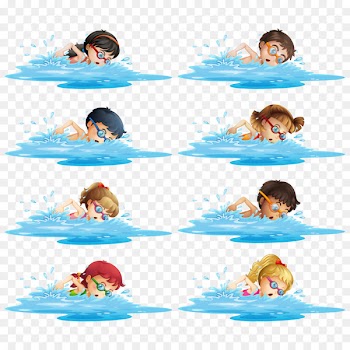 Swimming Royalty-free Clip art - Vector swimming competition 